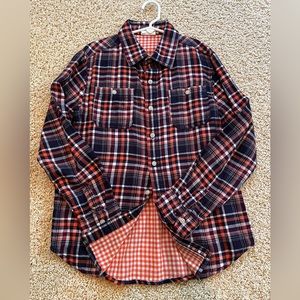 Crazy 8 boys button down flannel shirt